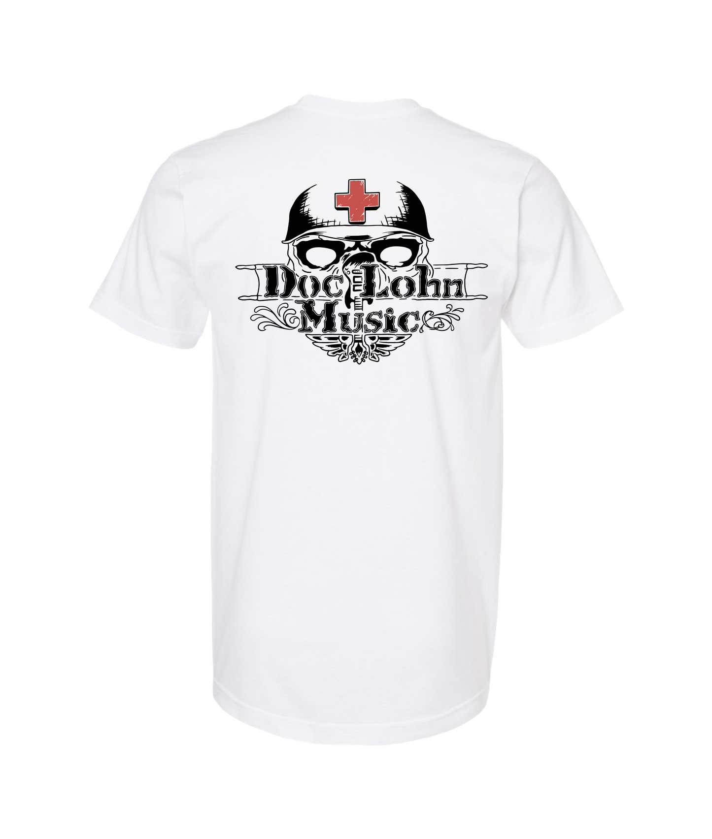 Doc Lohn Music - Music is Healing - White T Shirt
