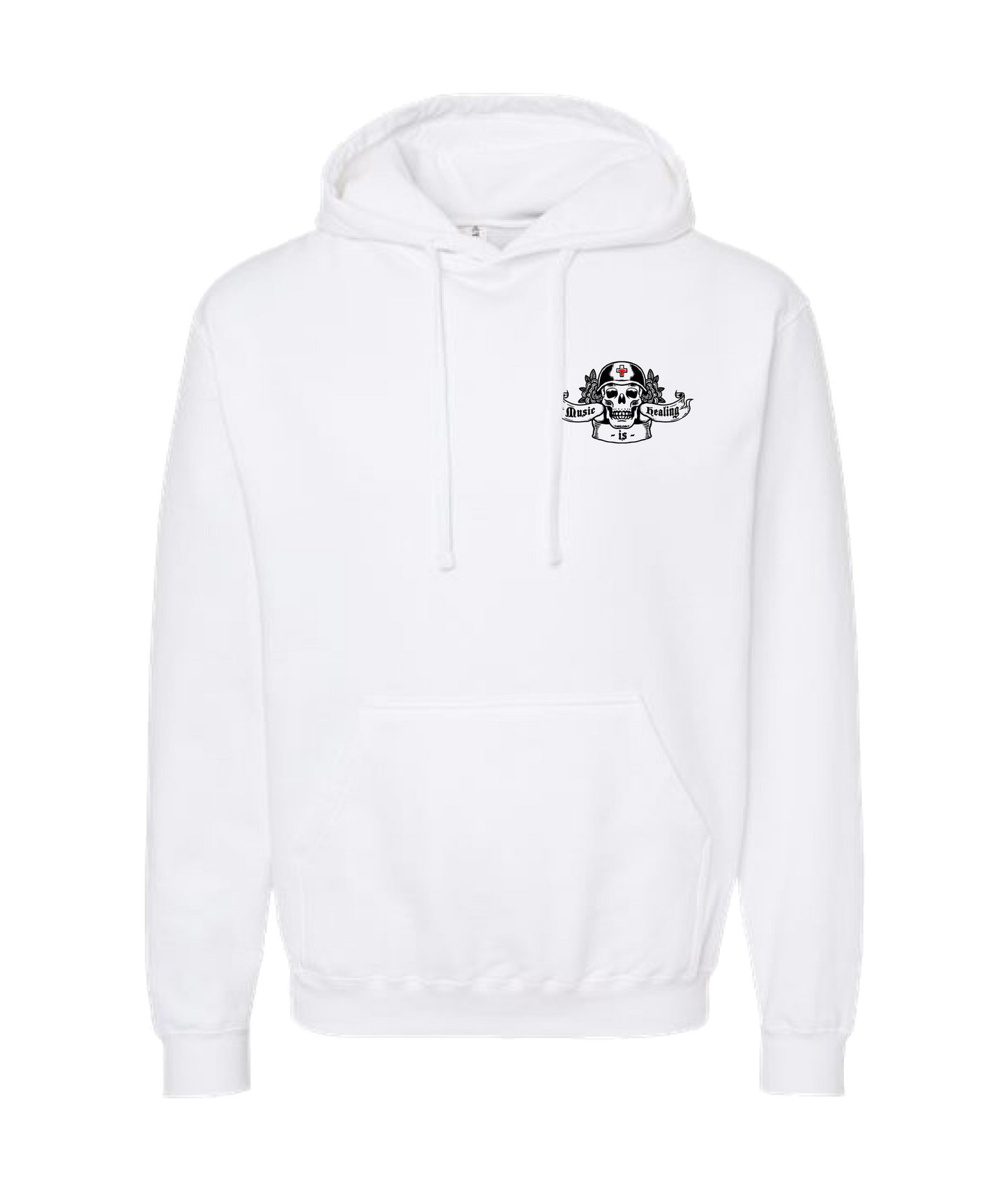 Doc Lohn Music - Music is Healing - White Hoodie