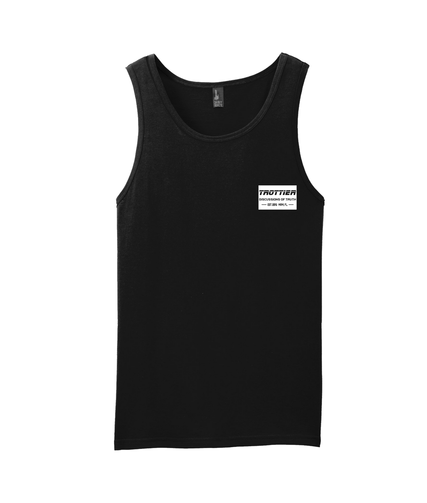 V-DOTTOP - TROTTIER - Black Tank Top