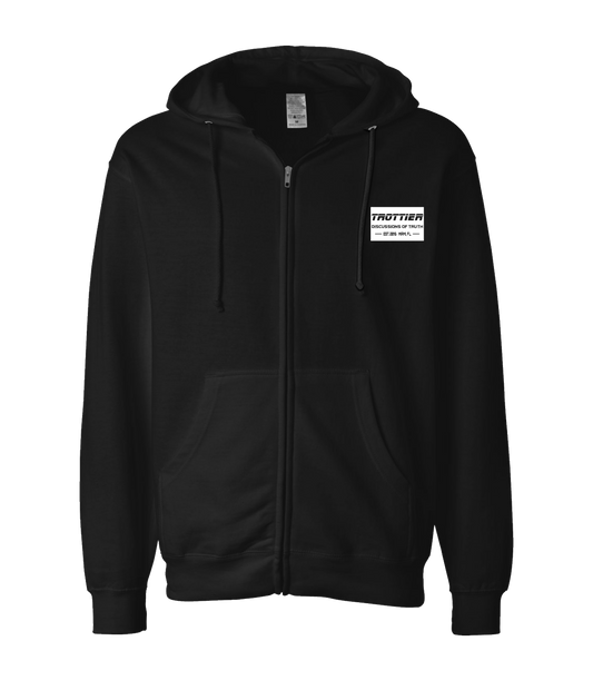 Discussions of Truth - TROTTIER - Black Zip Up Hoodie