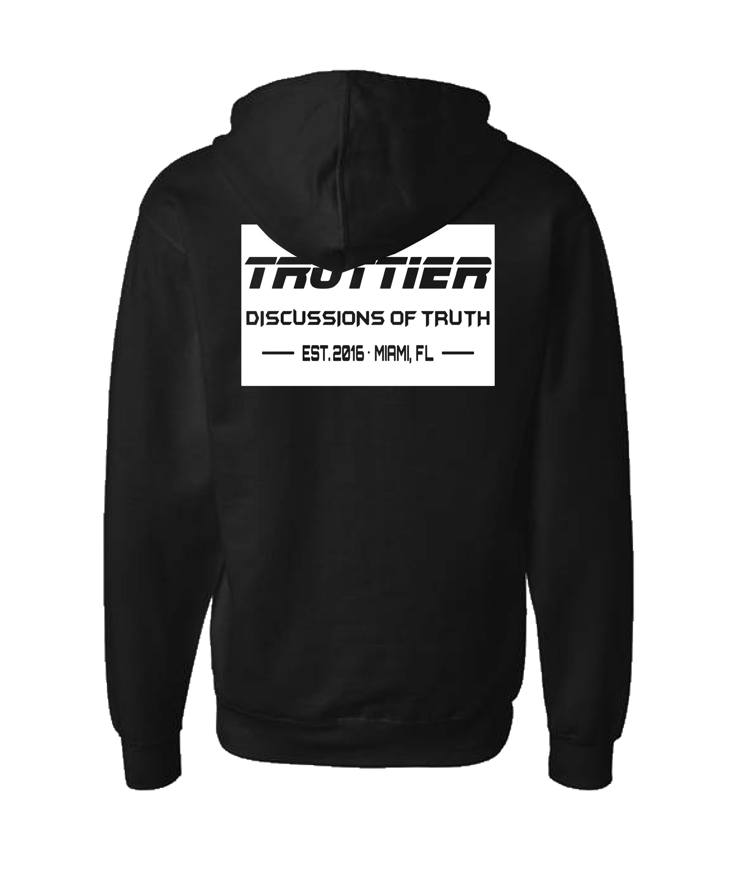 Discussions of Truth - TROTTIER - Black Zip Up Hoodie