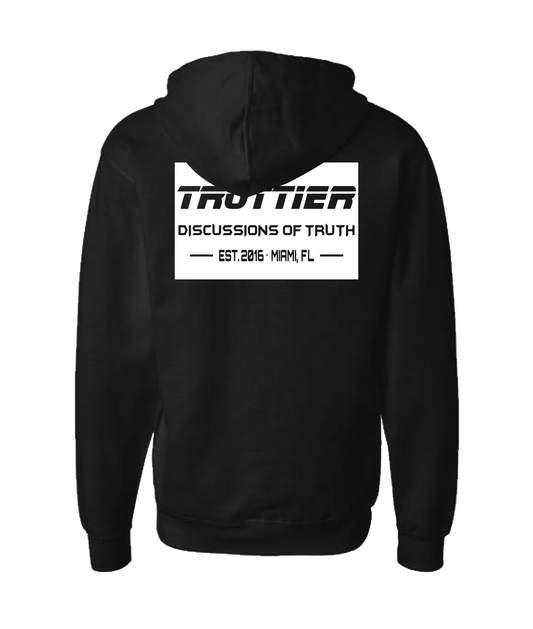 Discussions of Truth - TROTTIER - Black Zip Up Hoodie