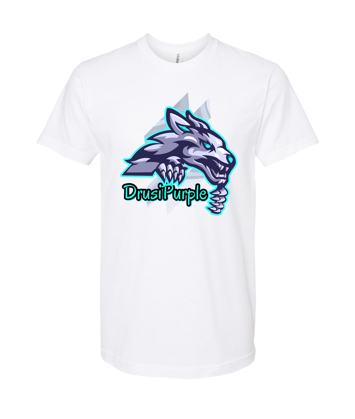 DrusiPurple - Logo - White T-Shirt