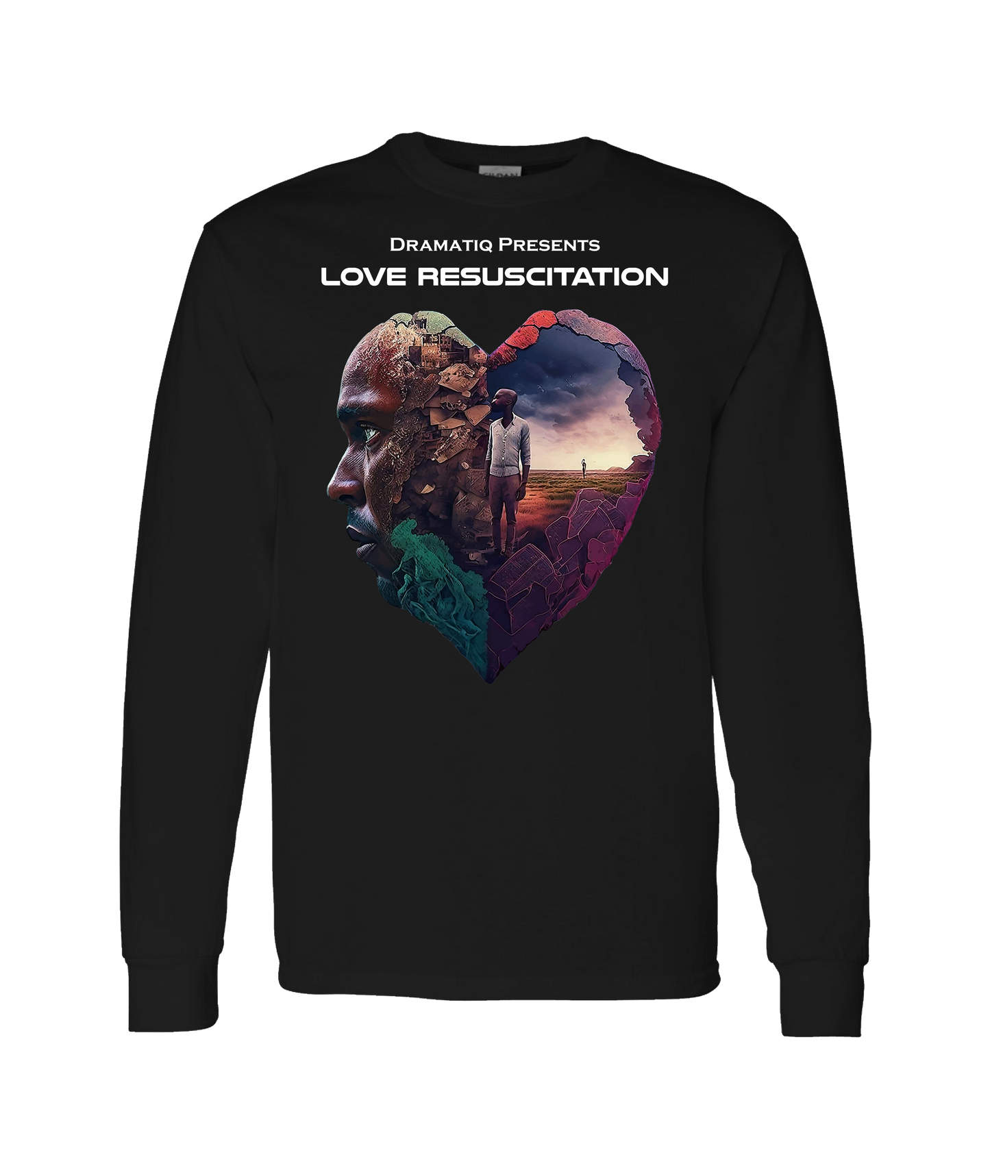 V-DRATOP - DESIGN 1 - Black Long Sleeve T