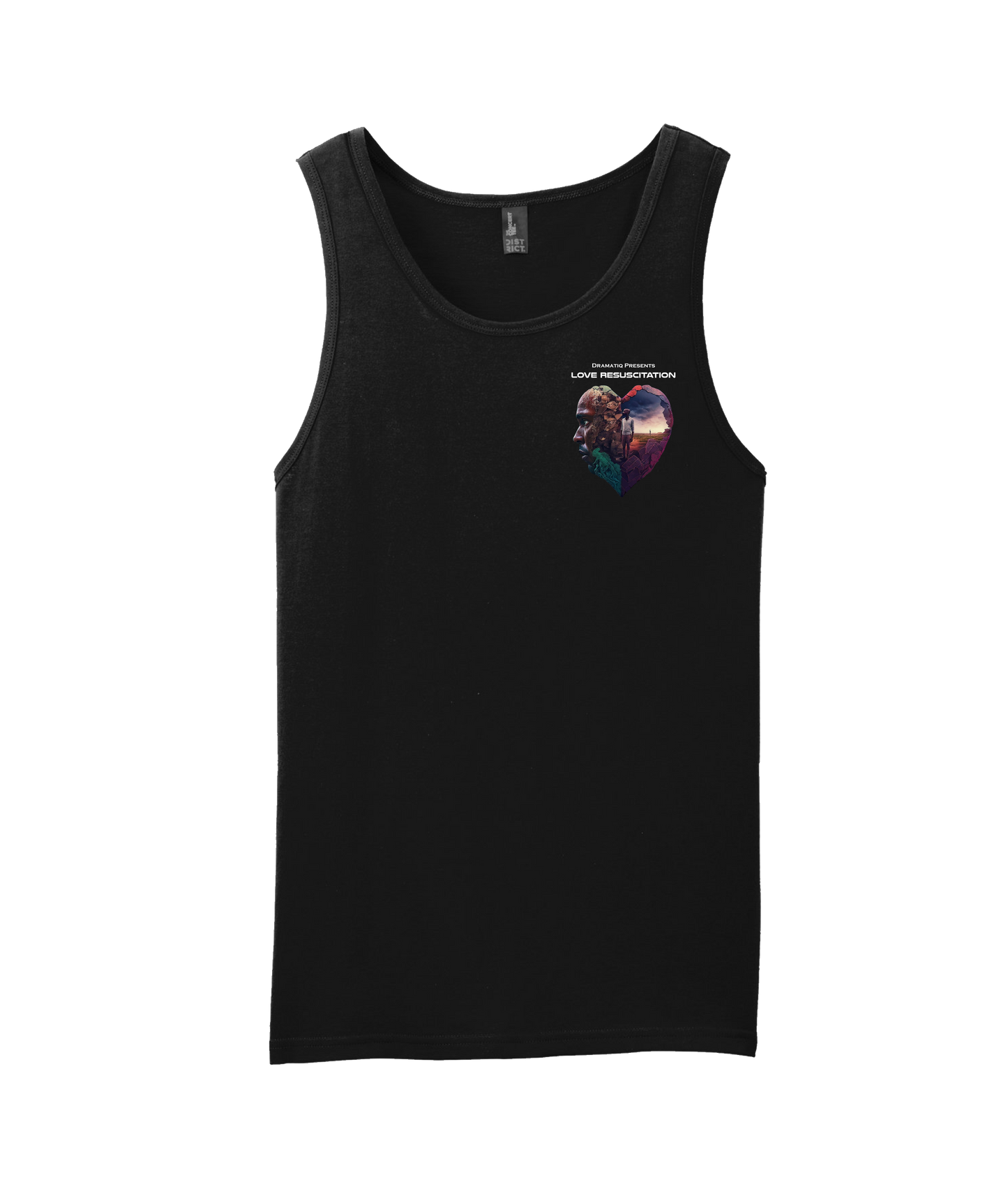 Dramatiq - LOVE RESUSCITATION LOGO 1 - Black Tank Top