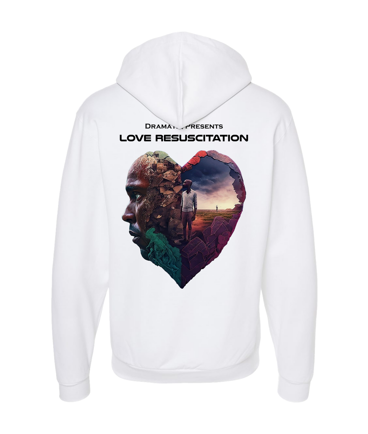 V-DRATOP - DESIGN 1 - White Zip Up Hoodie