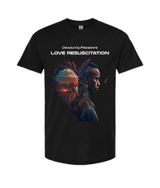 Dramatiq - LOVE RESUSCITATION LOGO 2 - Black T Shirt