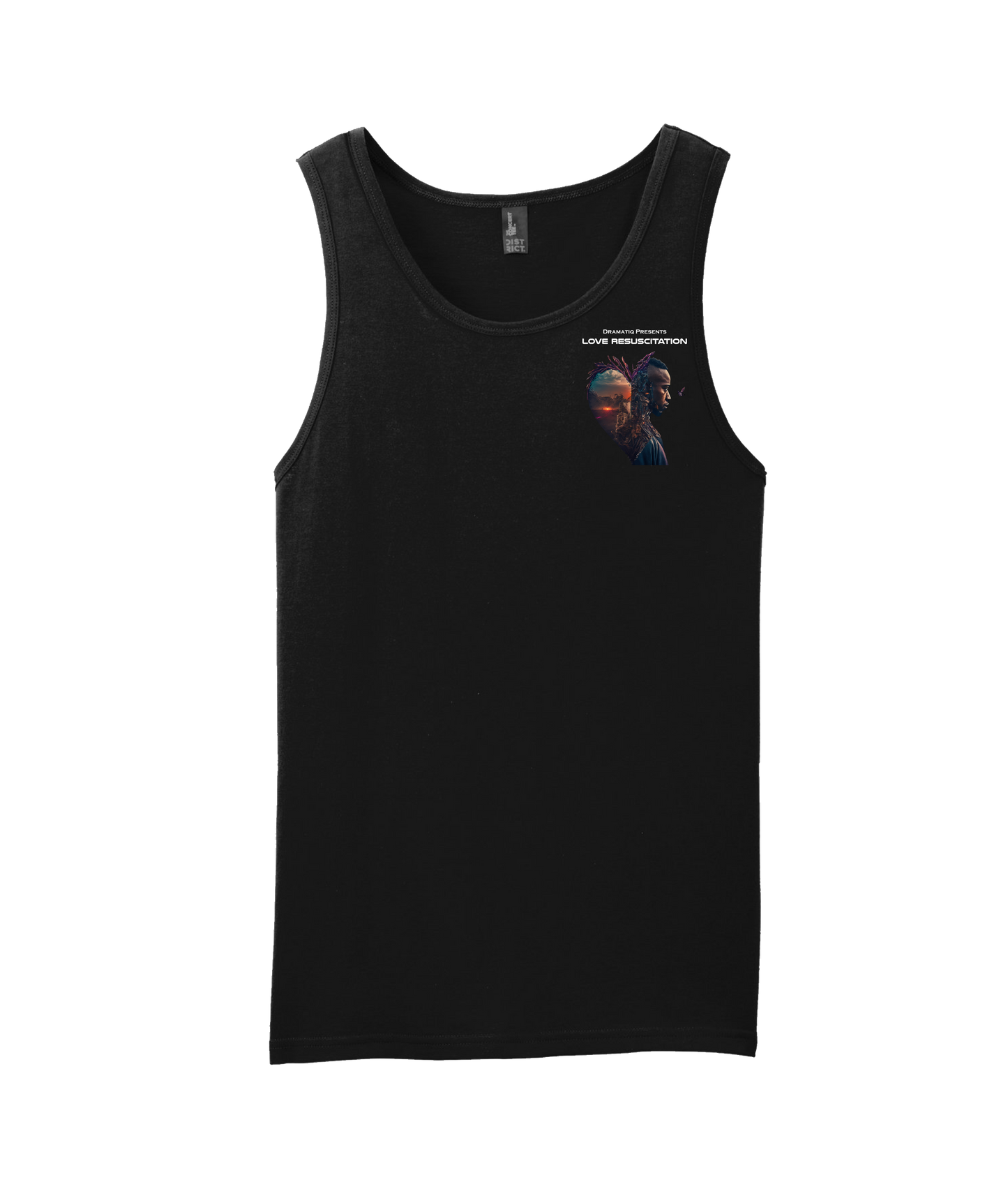 V-DRATOP - DESIGN 2 - Black Tank Top
