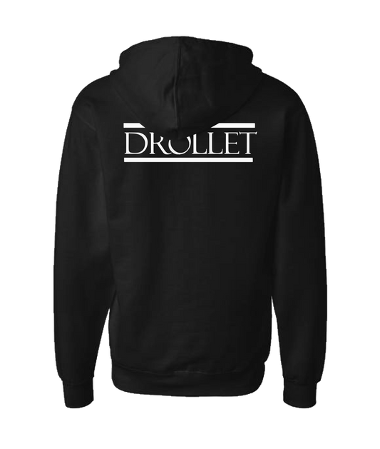 Drollet - Logo - Black Zip Up Hoodie