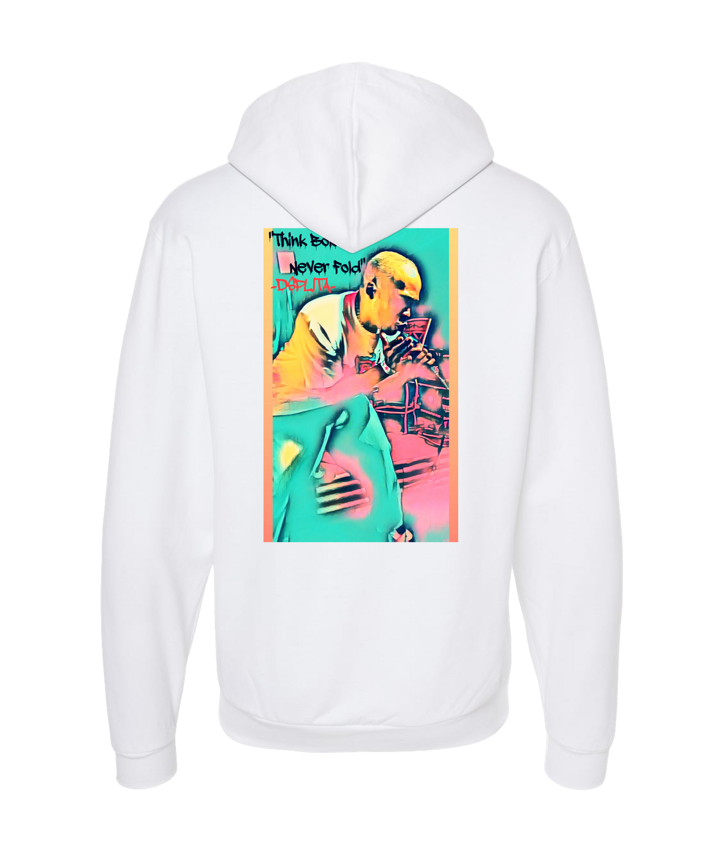 Dsplita - Think Bold Never Fold - Black Zip Up Hoodie