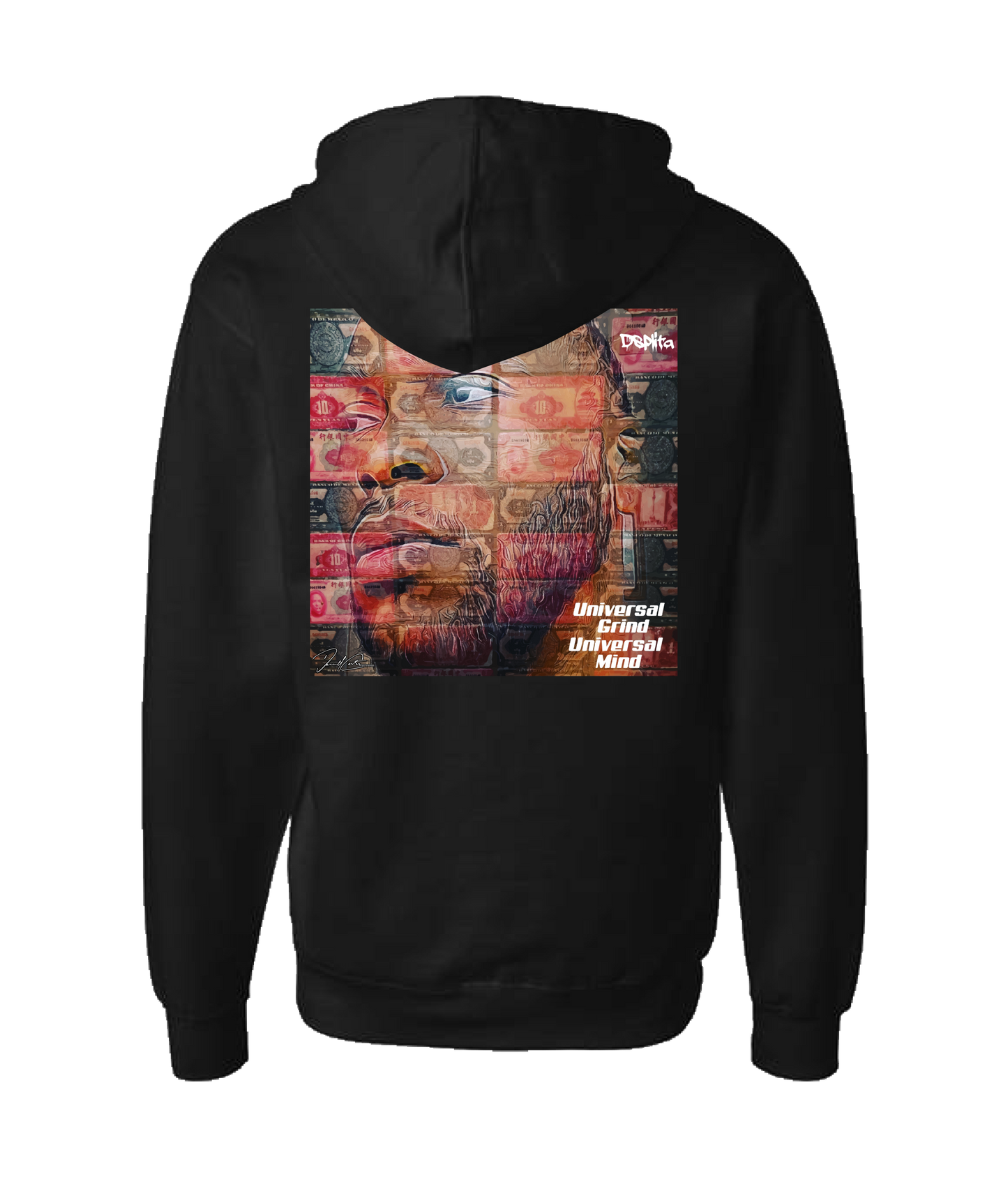 Dsplita - UGUM - Black Zip Up Hoodie