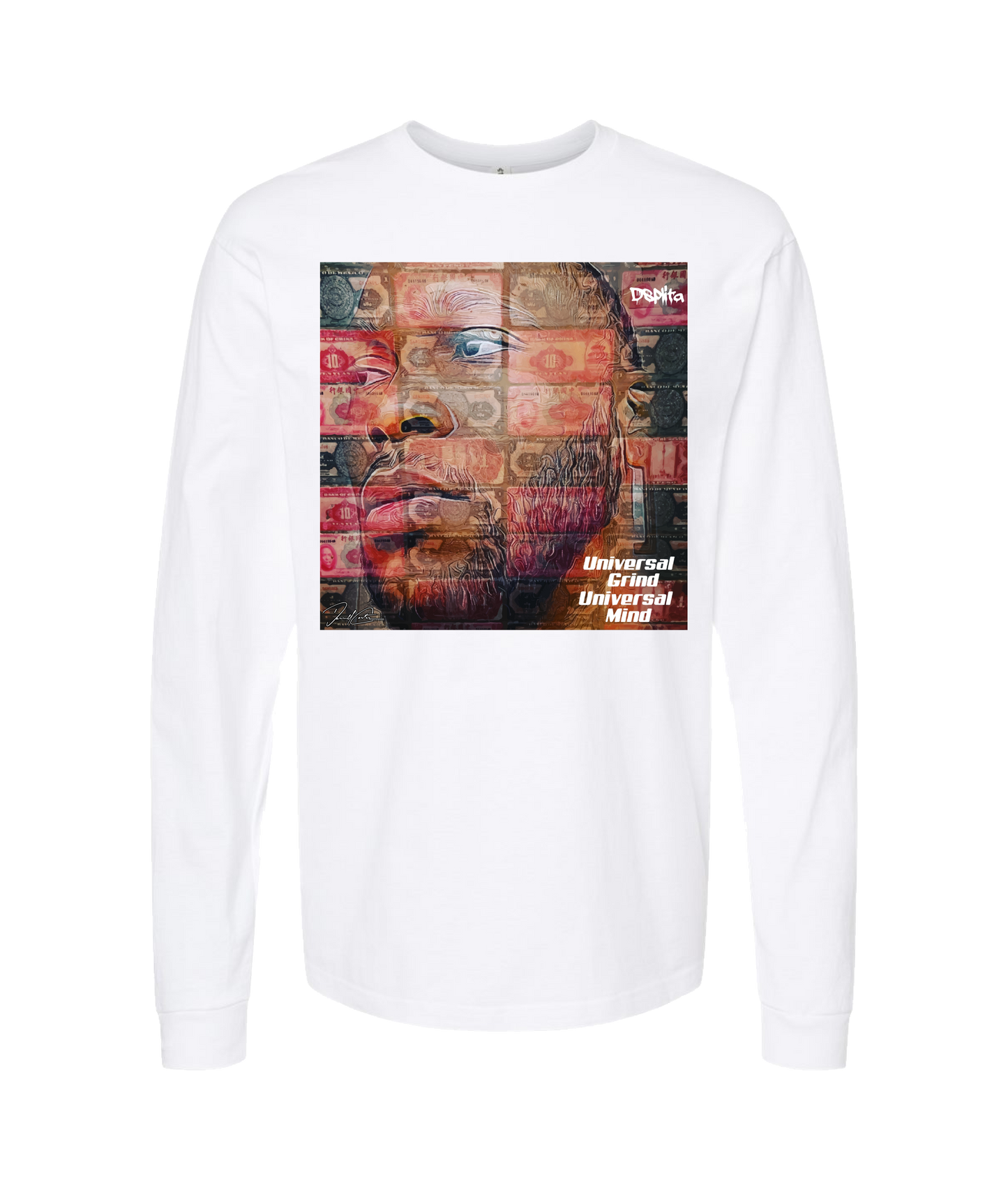 Dsplita - UGUM - White Long Sleeve T