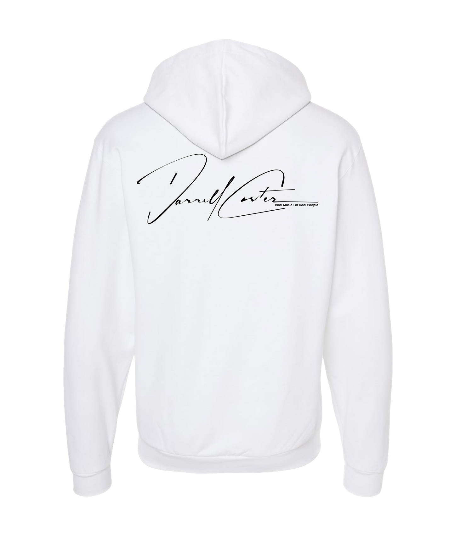 Dsplita - Black Text - White Zip Up Hoodie