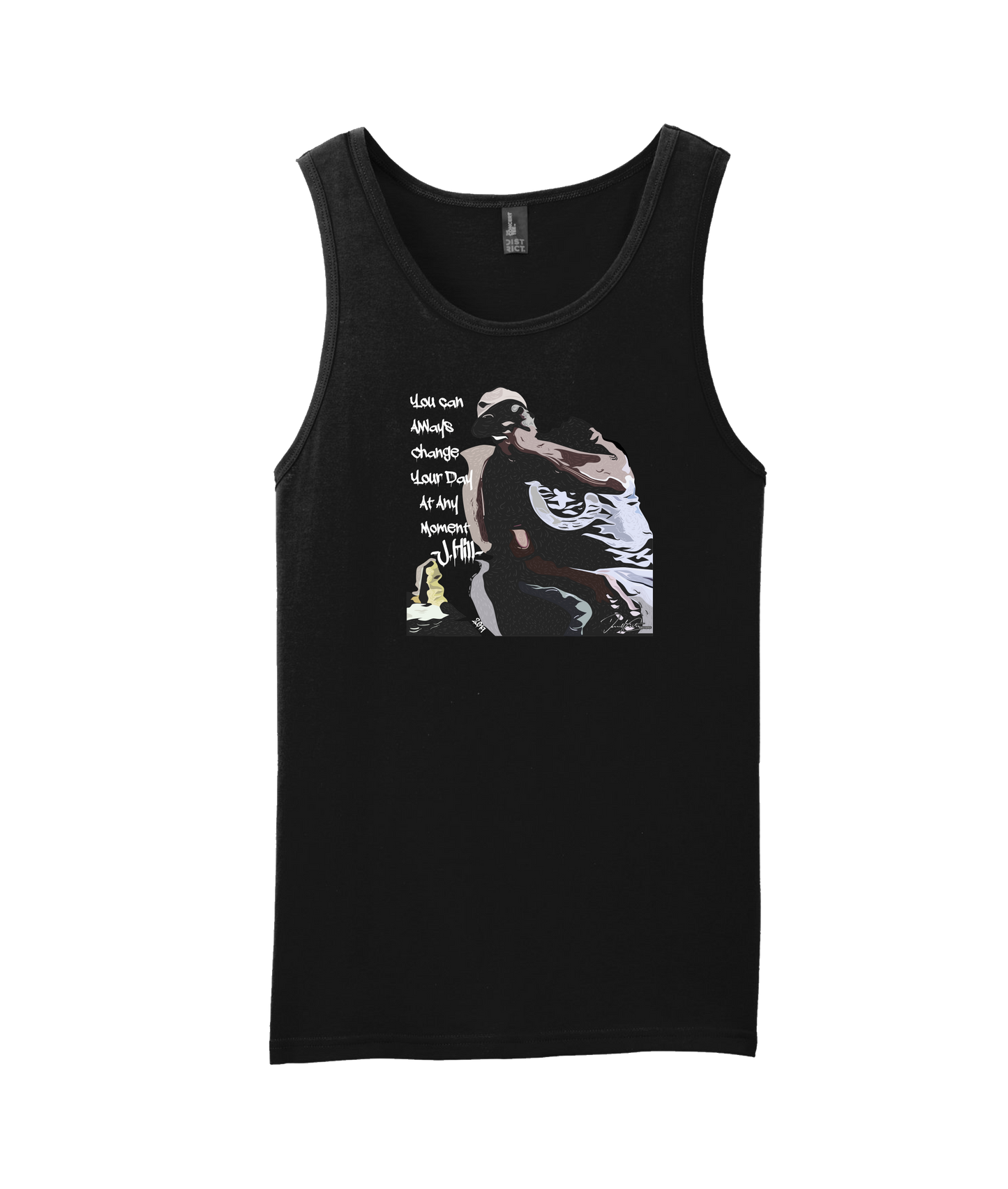 Dsplita - Change Your Day - Black Tank Top