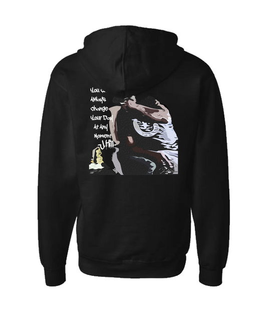 Dsplita - Change Your Day - Black Zip Up Hoodie