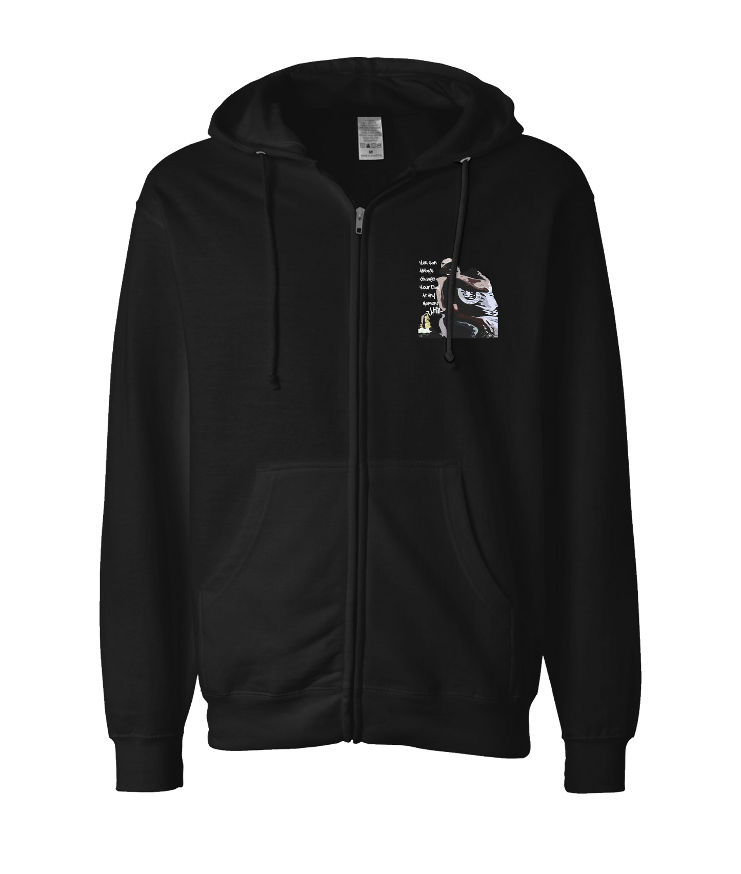Dsplita - Change Your Day - Black Zip Up Hoodie