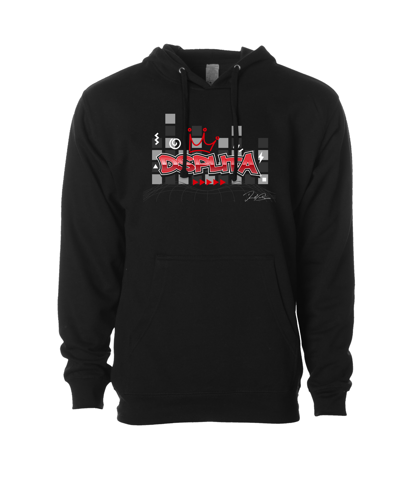 Dsplita - Checkers - Black Hoodie