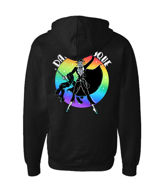 Dapperlesque - Logo - Black Zip Up Hoodie