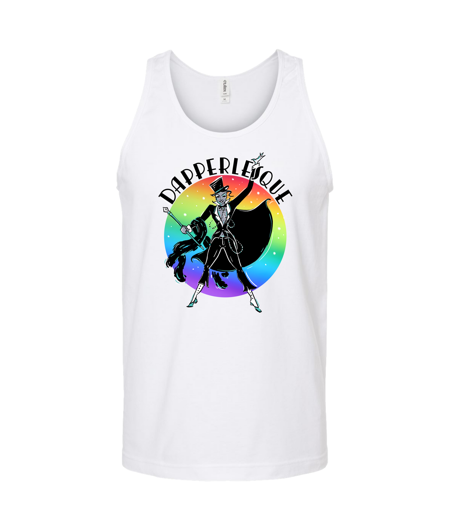 Dapperlesque - Logo - White Tank Top