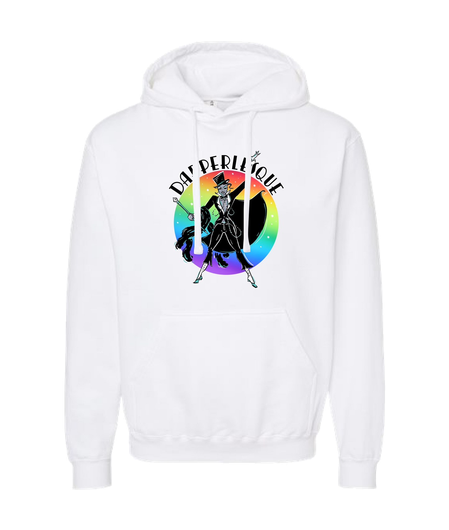 Dapperlesque - Logo - White Hoodie