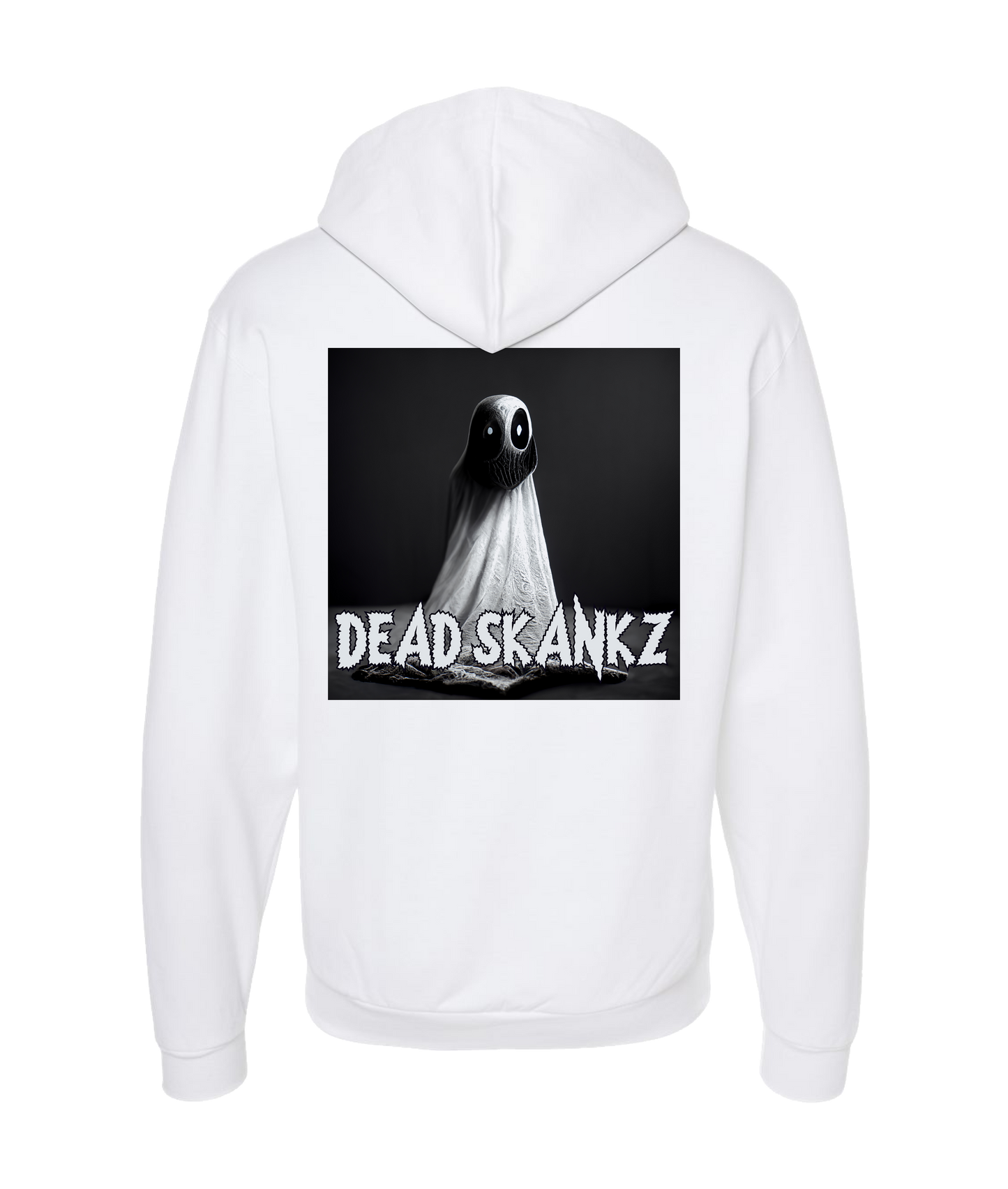 Dead Skankz - Ghost - White Zip Up Hoodie
