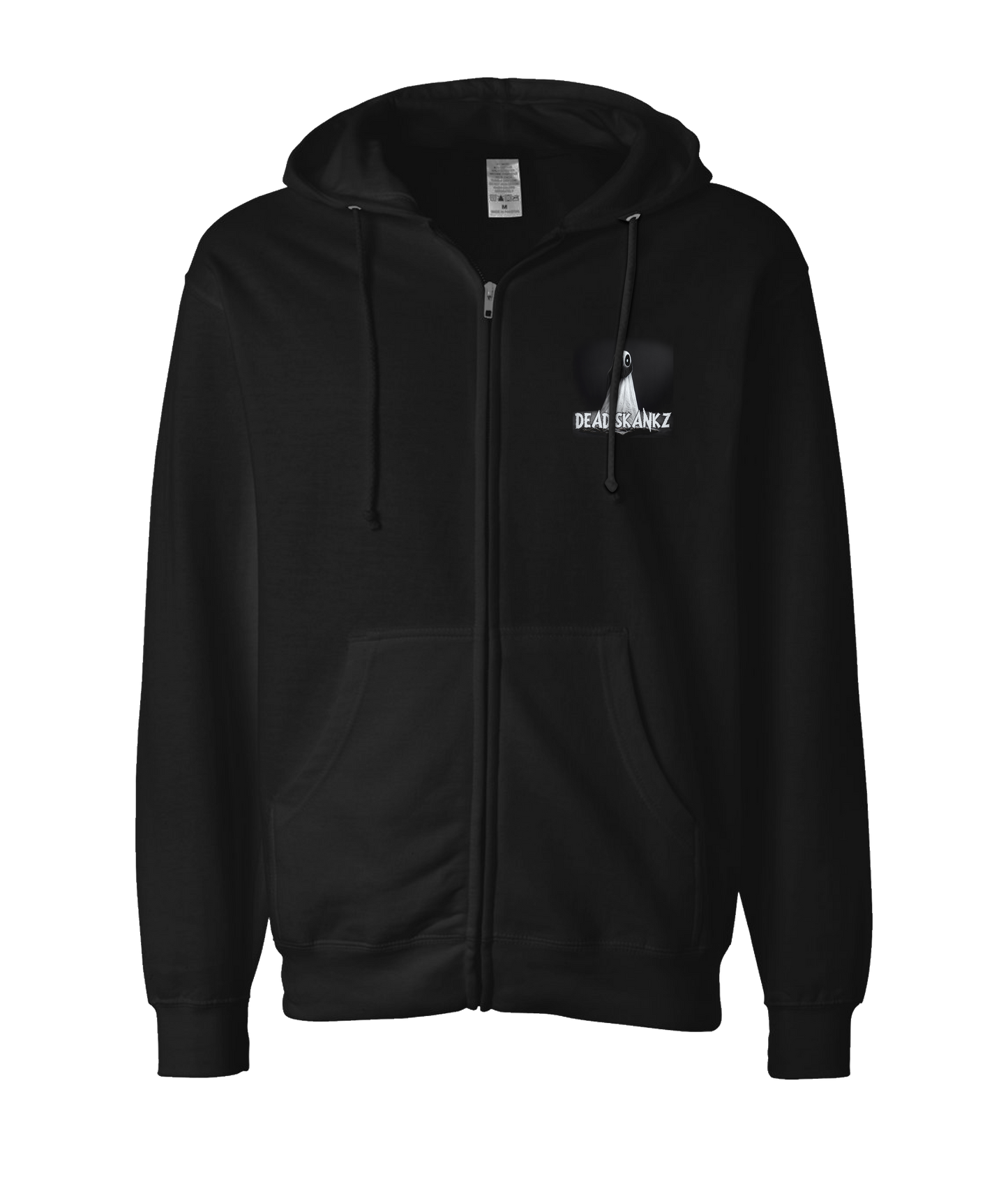 Dead Skankz - Ghost - Black Zip Up Hoodie