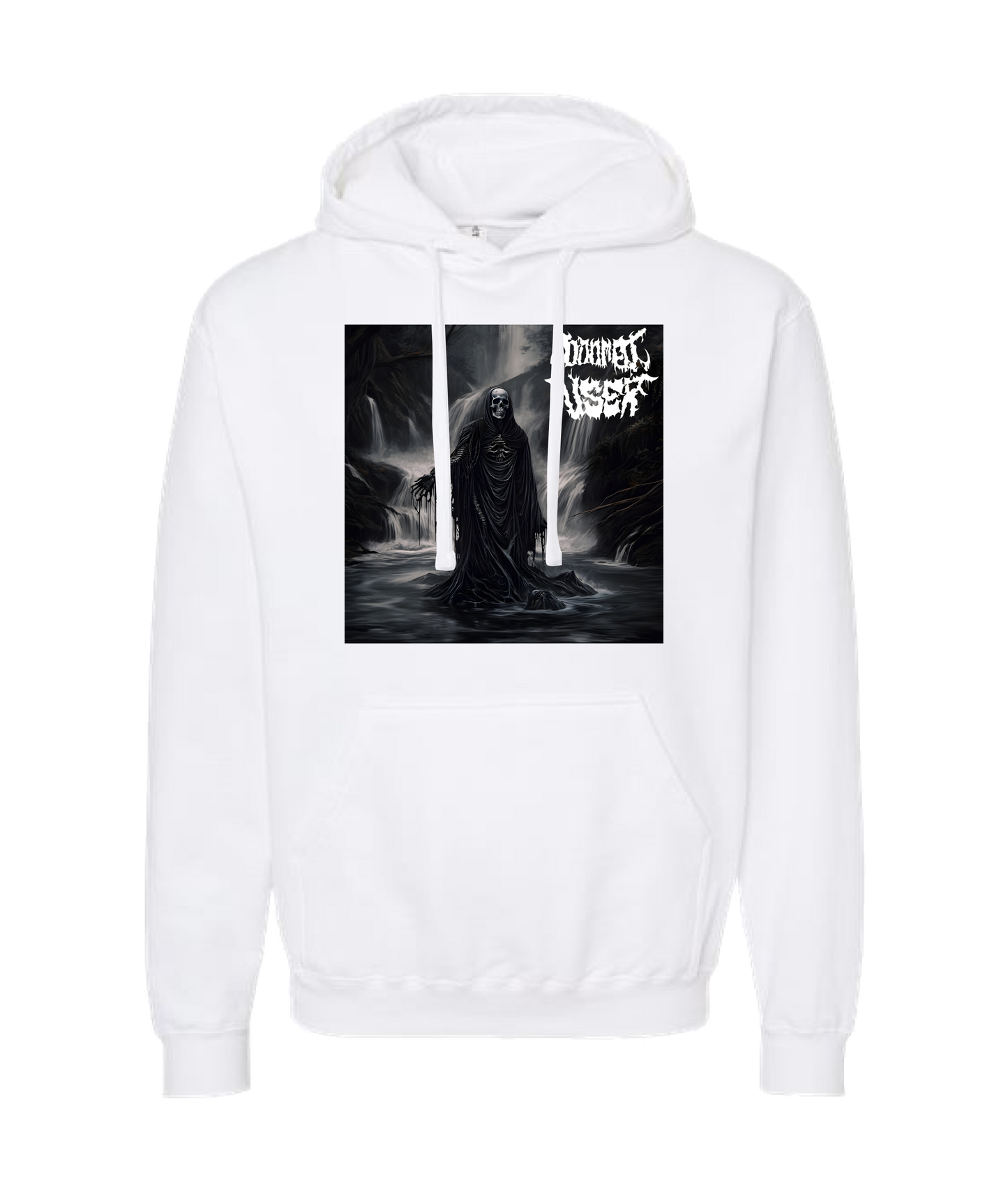 Doomed User - Cryptic Tomb - White Hoodie