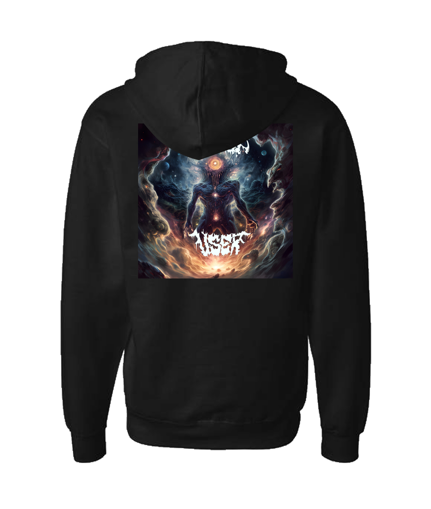 Doomed User - Azazel The Abomination - Black Zip Up Hoodie