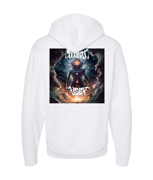 Doomed User - Azazel The Abomination - White Zip Up Hoodie