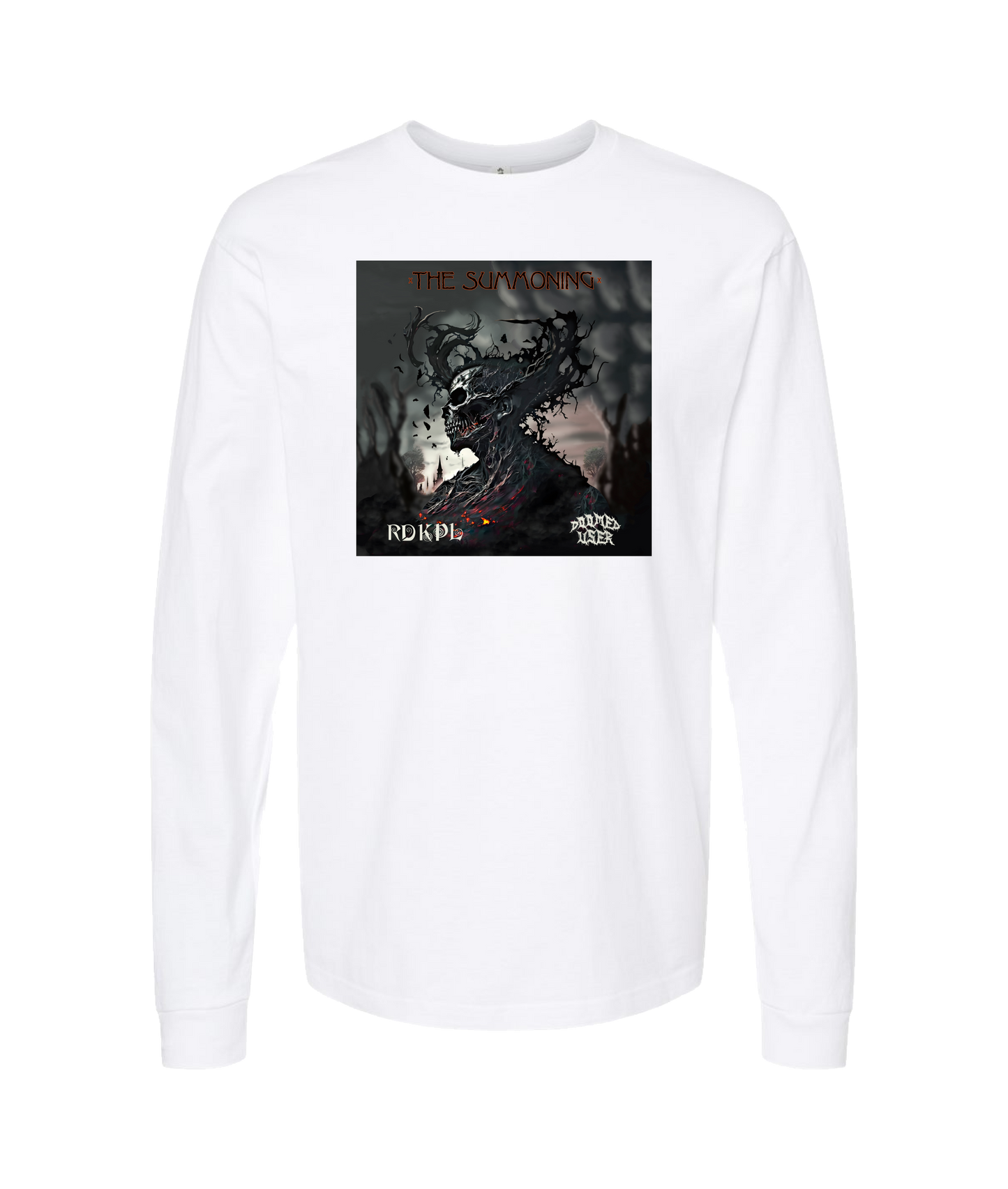 Doomed User - The Summoning - White Long Sleeve T