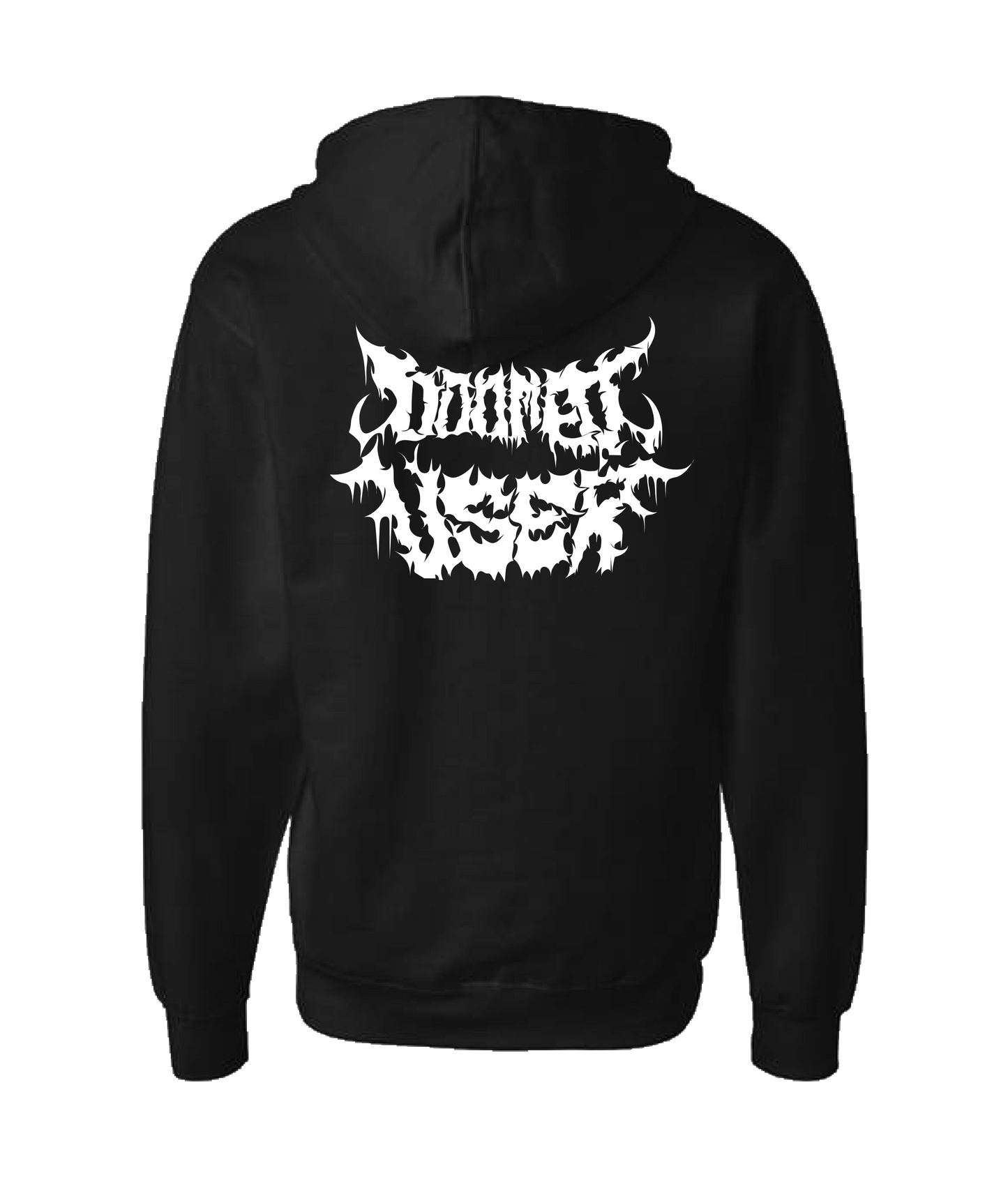 Doomed User - Logo 2 - Black Zip Up Hoodie