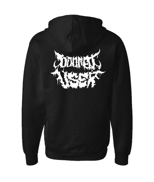 Doomed User - Logo 2 - Black Zip Up Hoodie