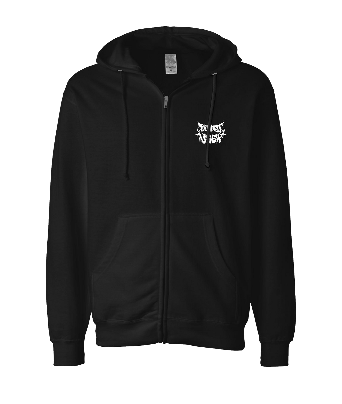 Doomed User - Logo 2 - Black Zip Up Hoodie