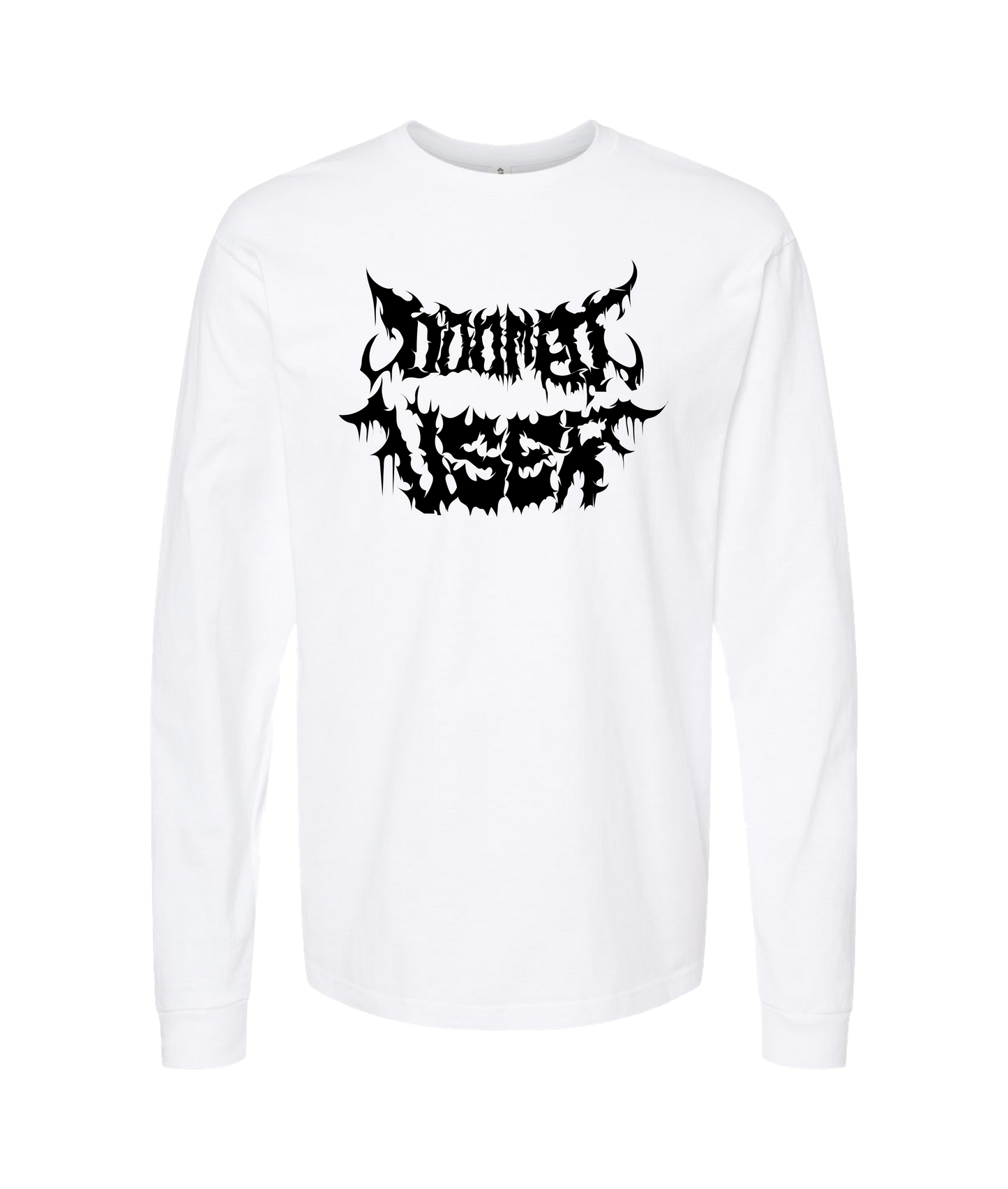 Doomed User - Logo 2 - White Long Sleeve T