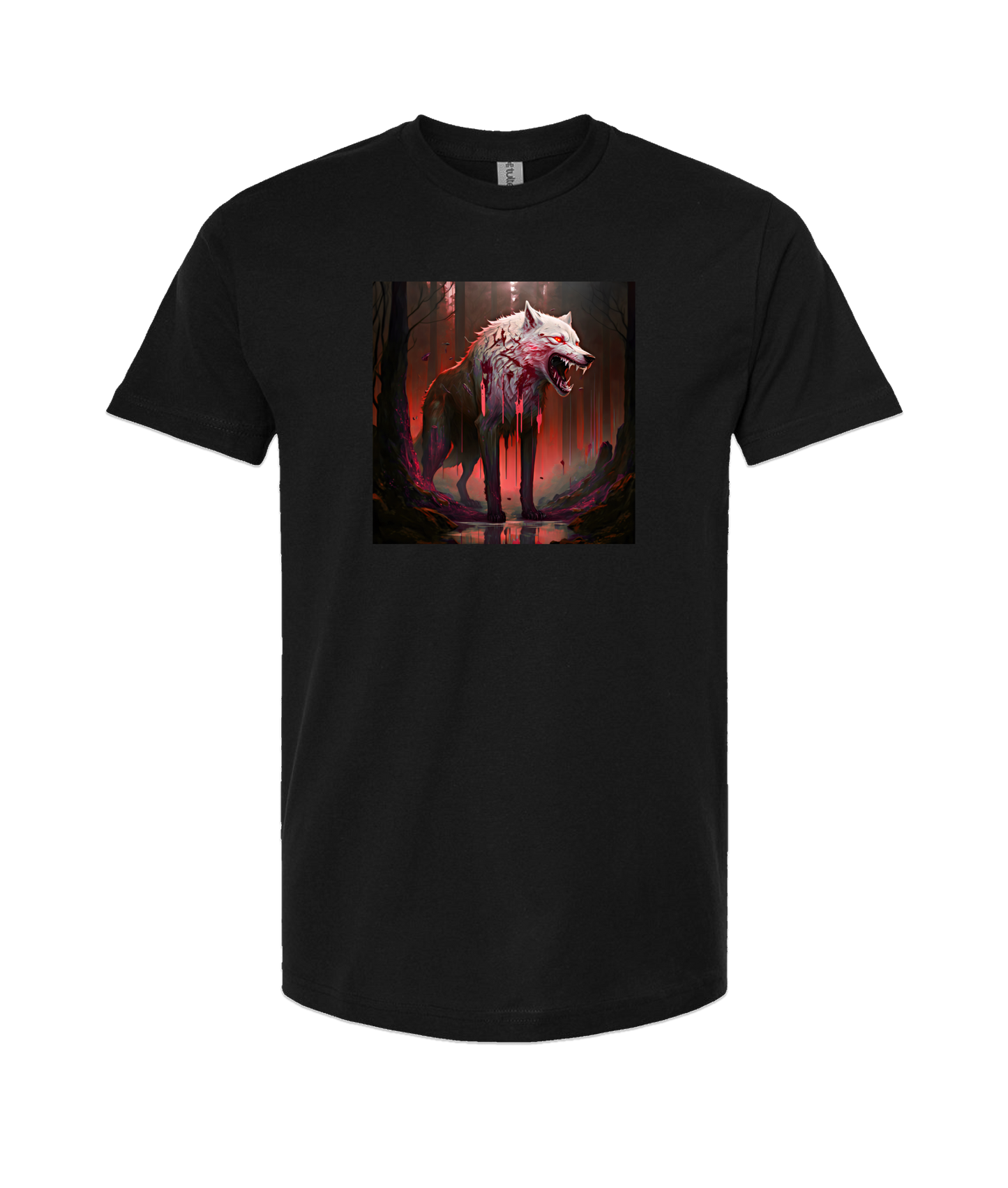 Doomed User - Wolf Woods - Black T-Shirt