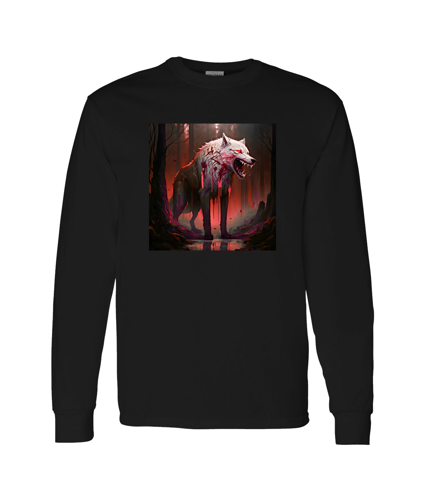 Doomed User - Wolf Woods - Black Long Sleeve T