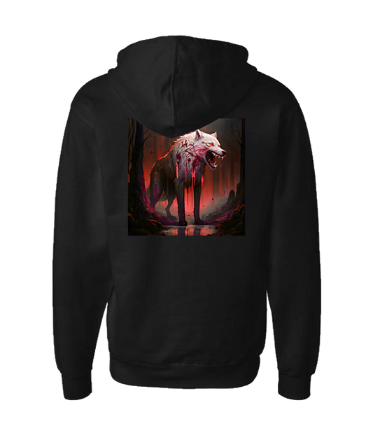 Doomed User - Wolf Woods - Black Zip Up Hoodie