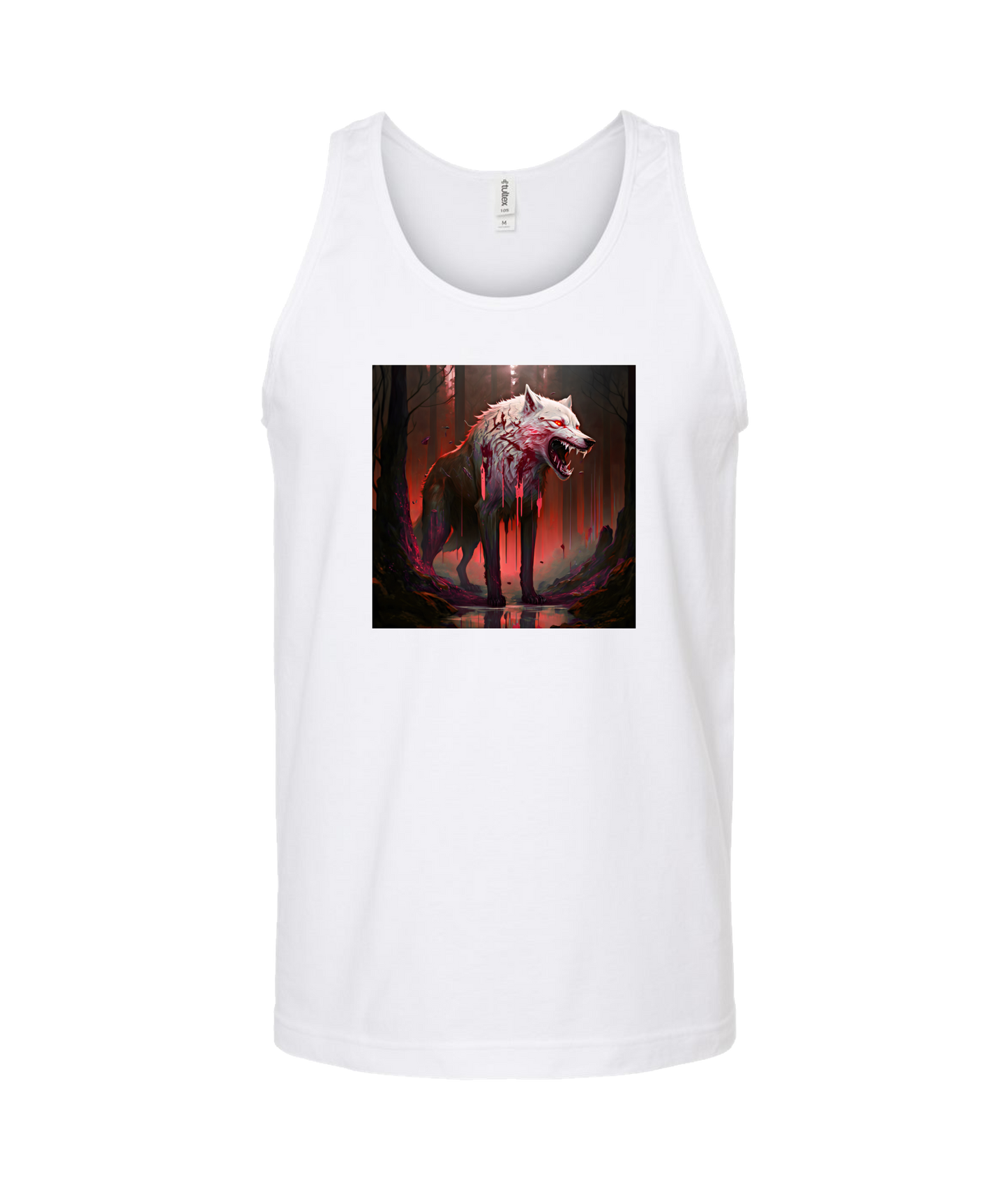 Doomed User - Wolf Woods - White Tank Top