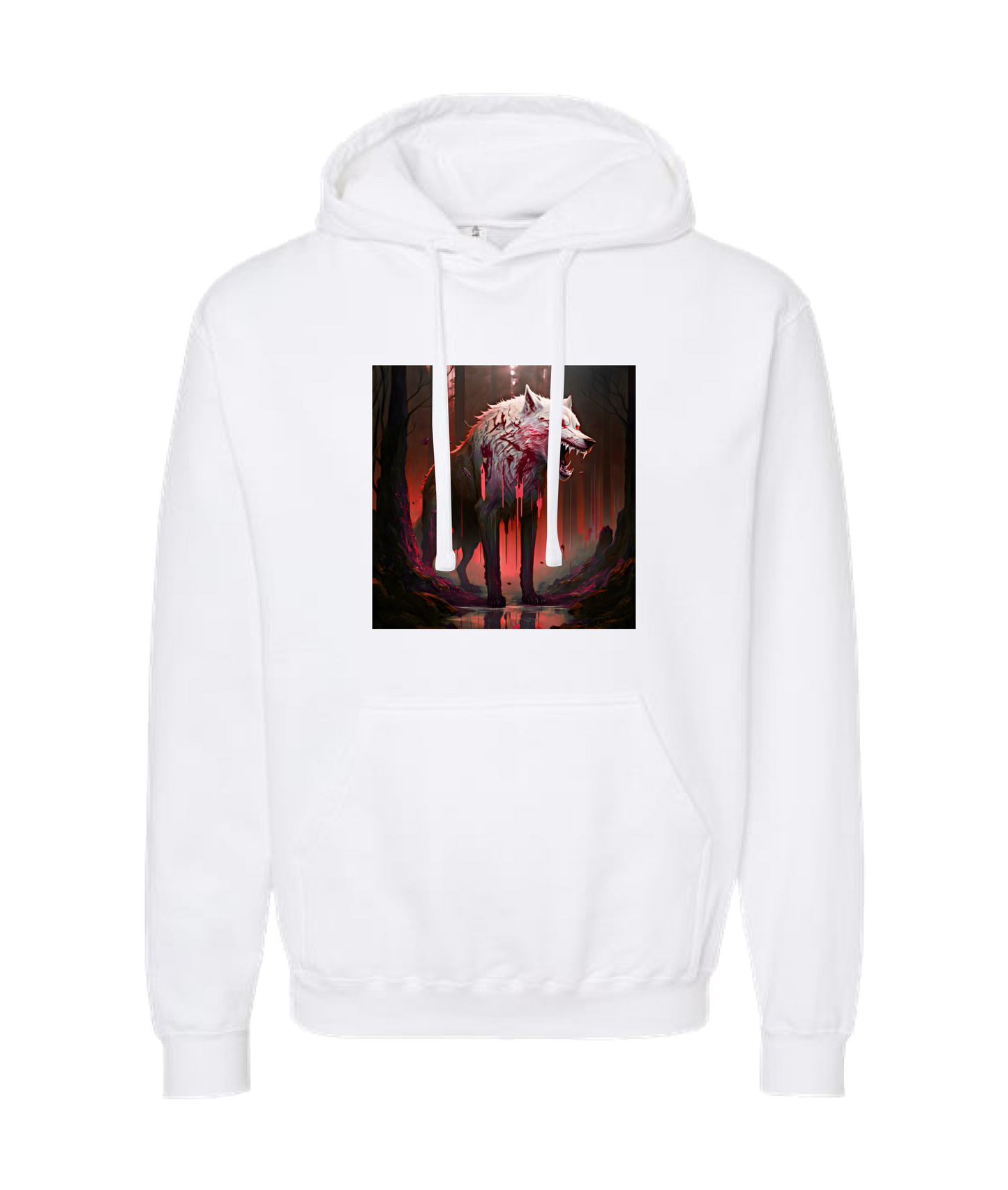 Doomed User - Wolf Woods - White Hoodie