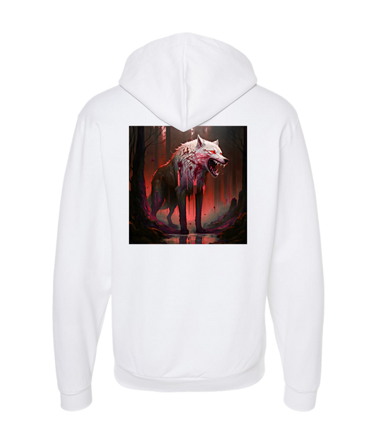 Doomed User - Wolf Woods - White Zip Up Hoodie