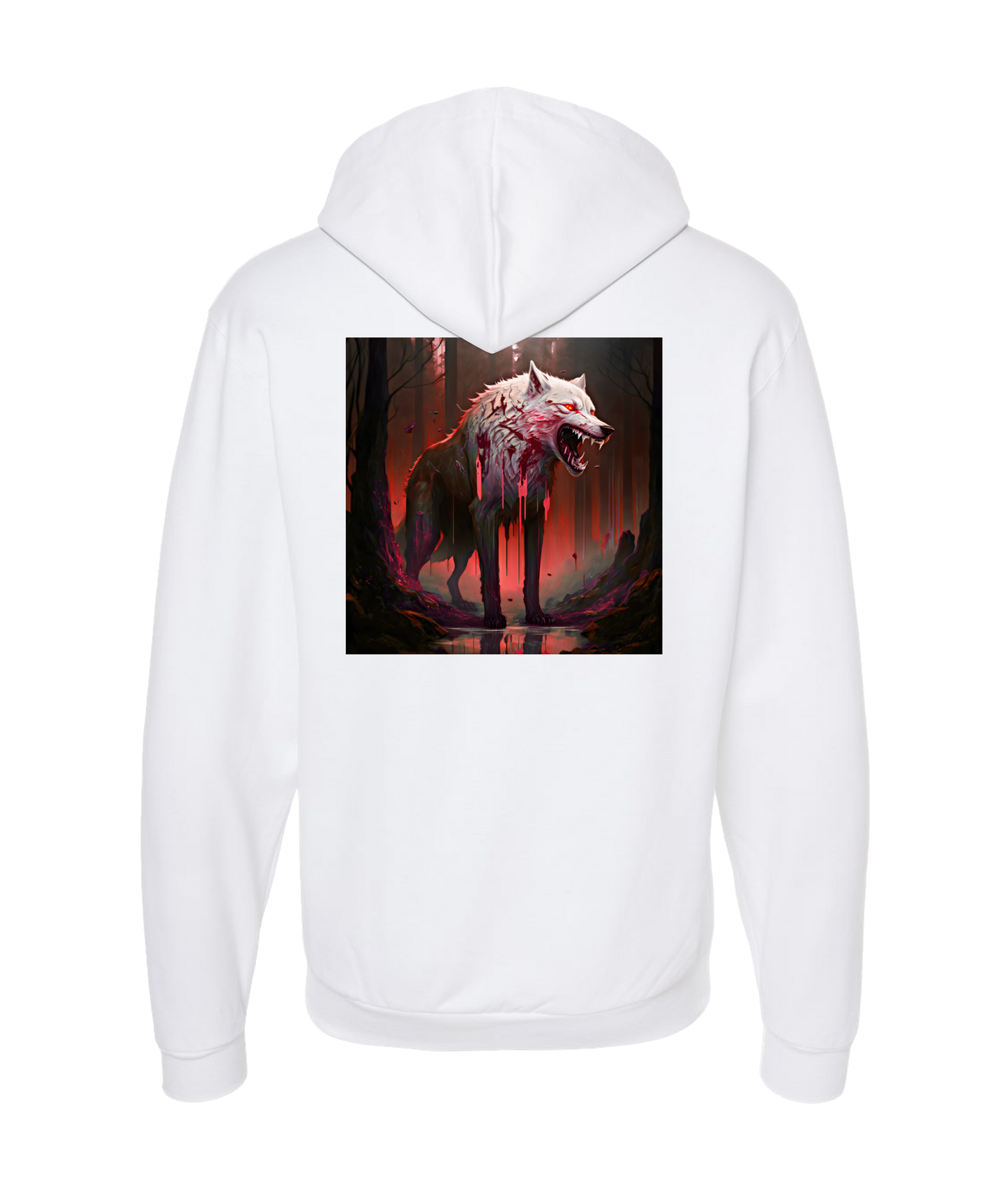 V-DUTOP - DESIGN 7 - White Zip Up Hoodie