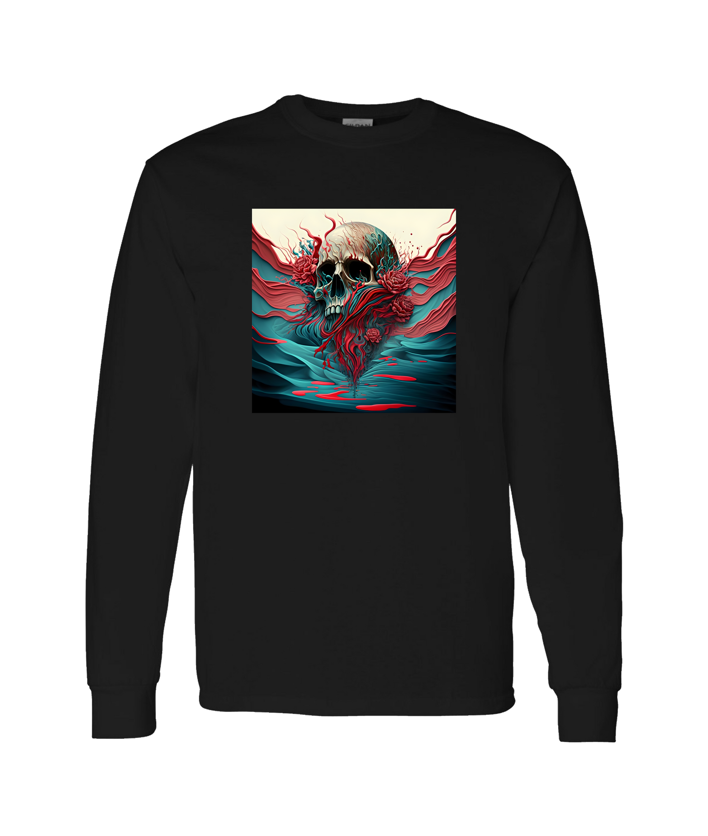Doomed User - Burstskull - Black Long Sleeve T