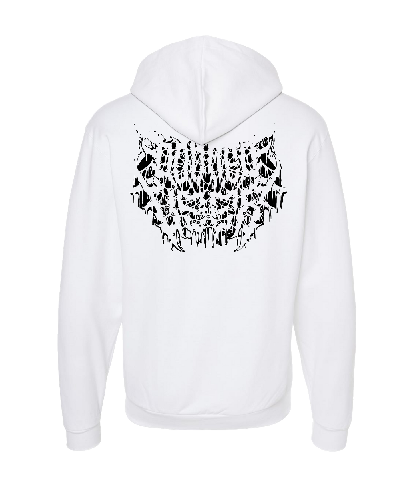 Doomed User - Logo - White Zip Up Hoodie