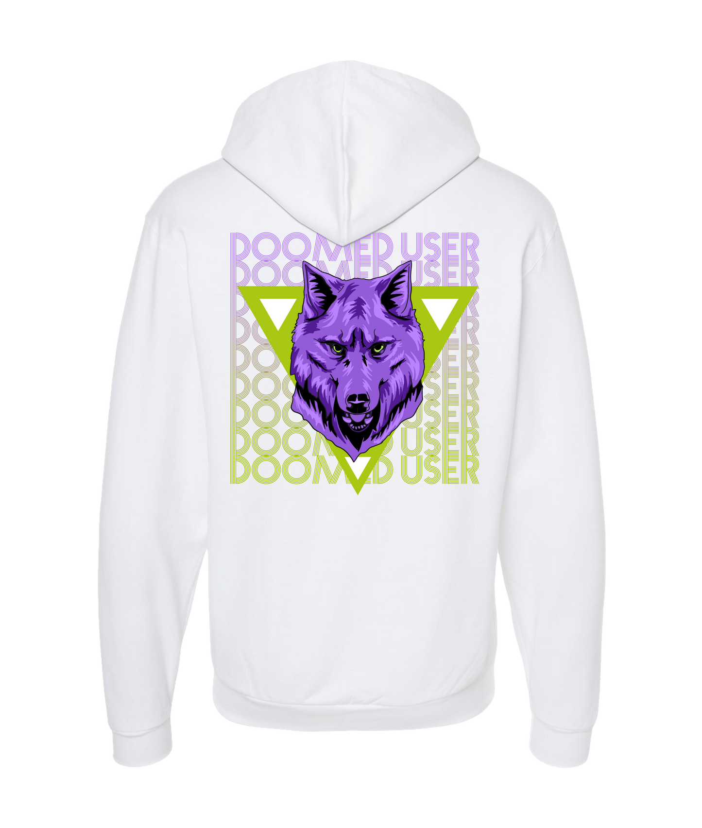 V-DUTOP - DESIGN 3 - White Zip Up Hoodie