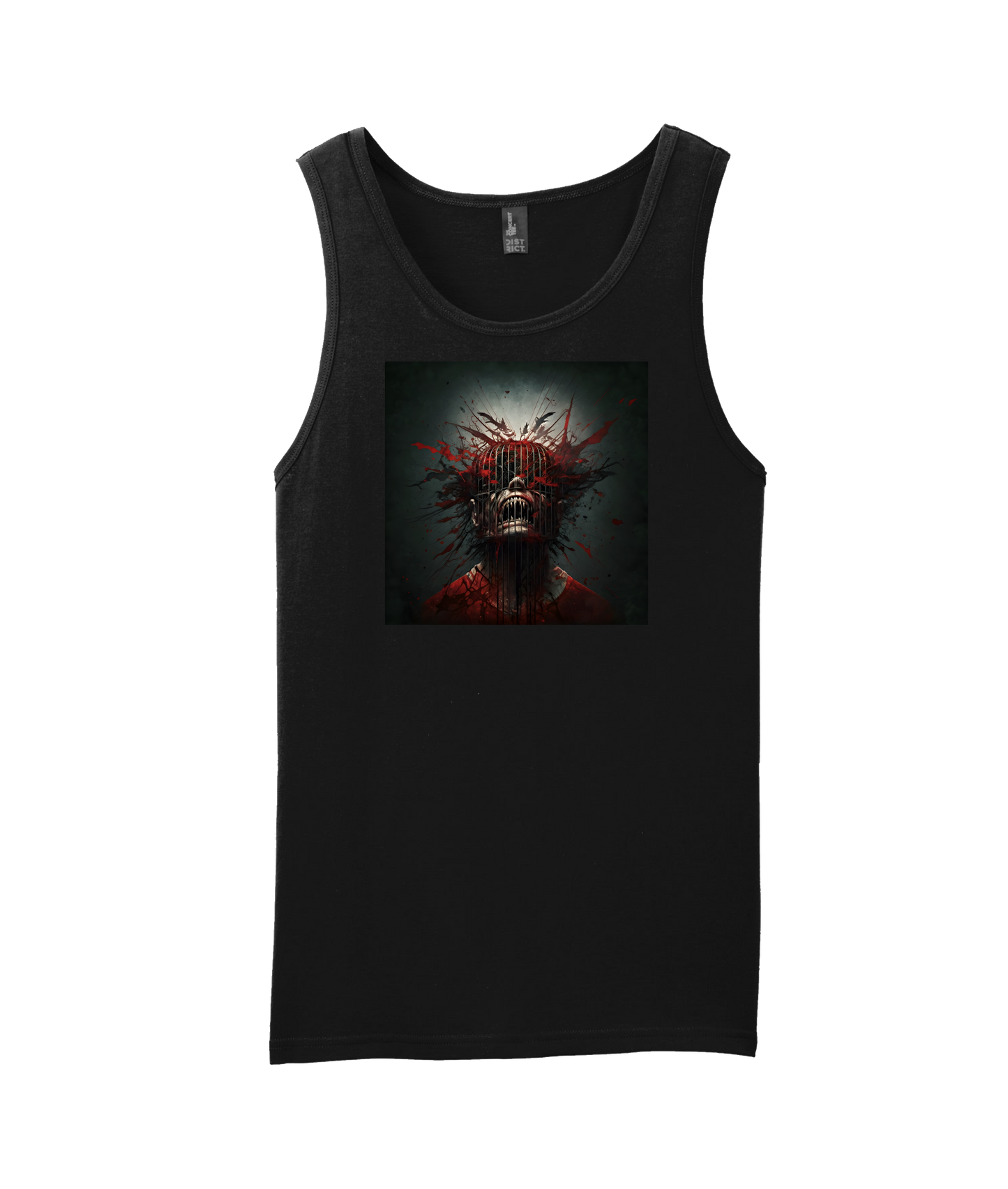 Doomed User - Exploding Head - Black Tank Top