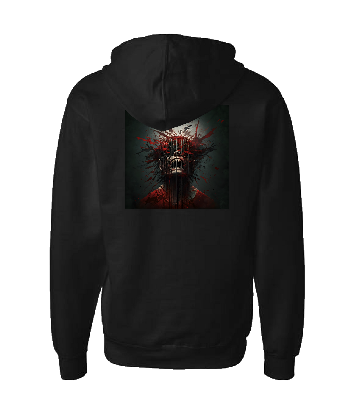 Doomed User - Exploding Head - Black Zip Up Hoodie