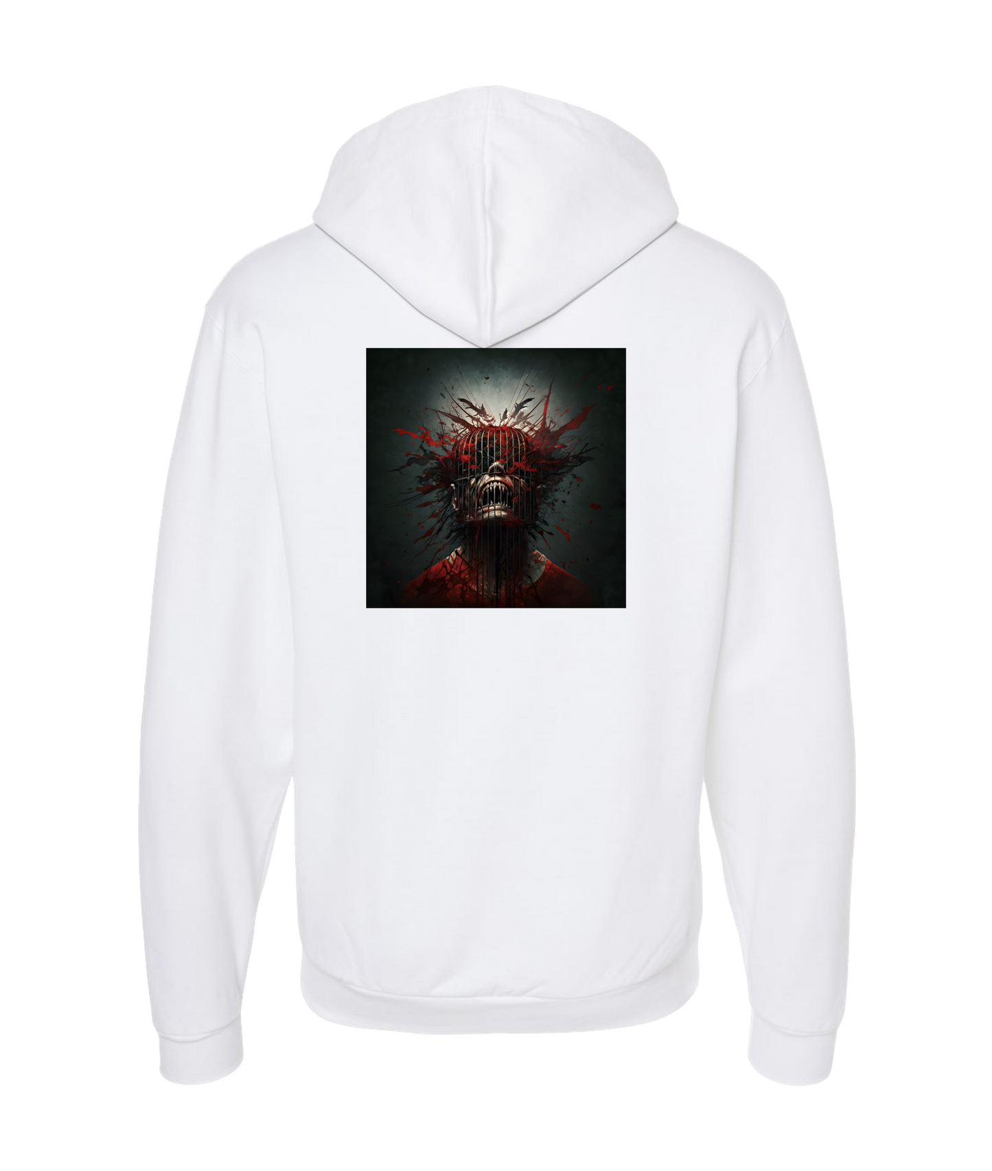 V-DUTOP - DESIGN 4 - White Zip Up Hoodie