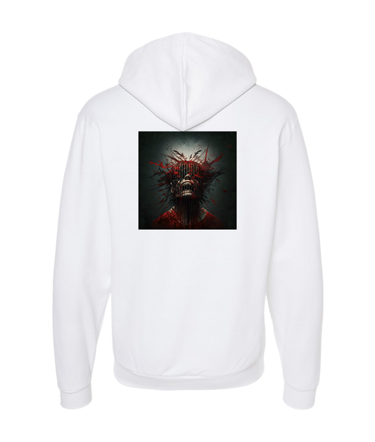 V-DUTOP - DESIGN 4 - White Zip Up Hoodie