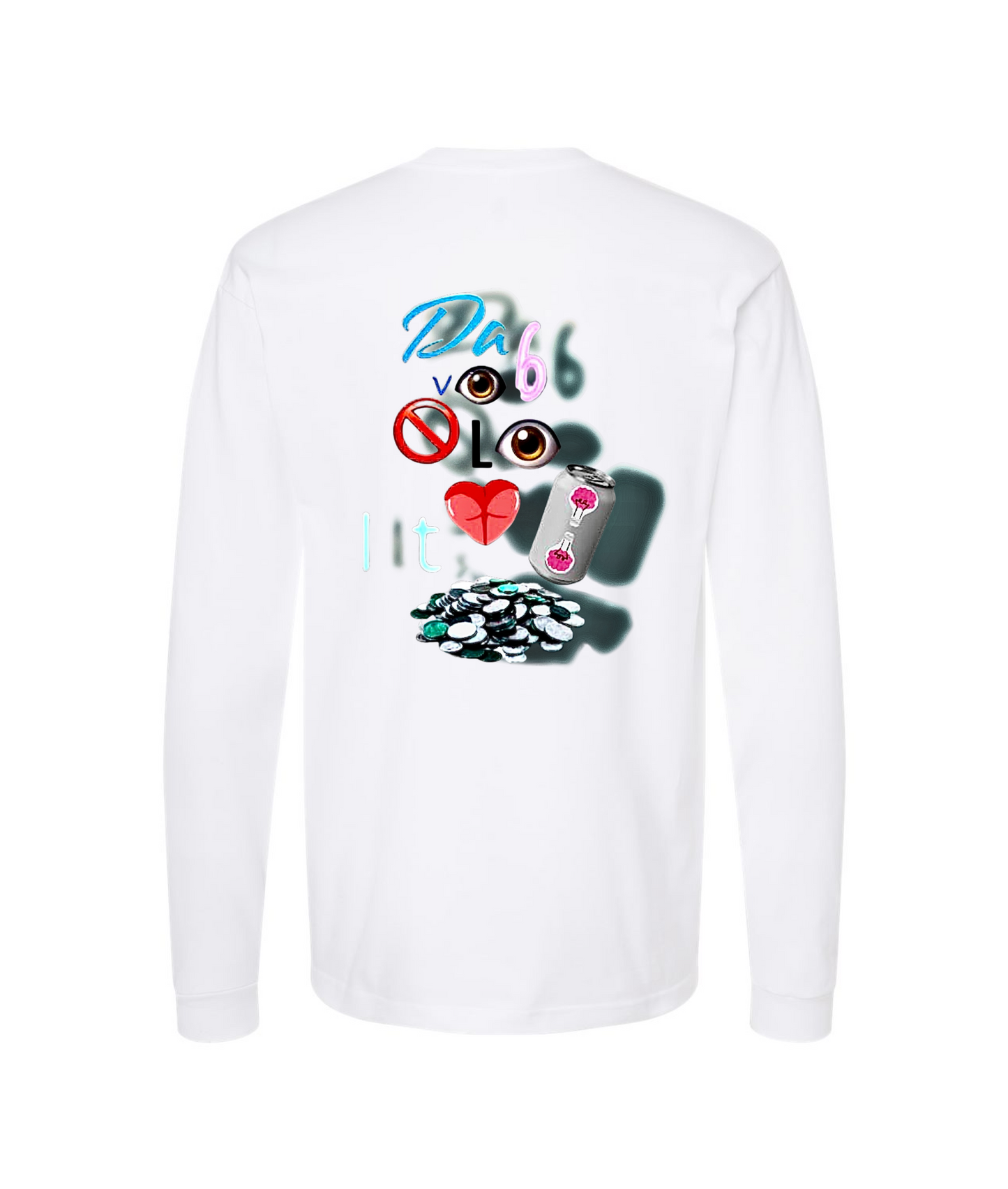 Da Vibe Shop - IT CAN CHANGE - White Long Sleeve T