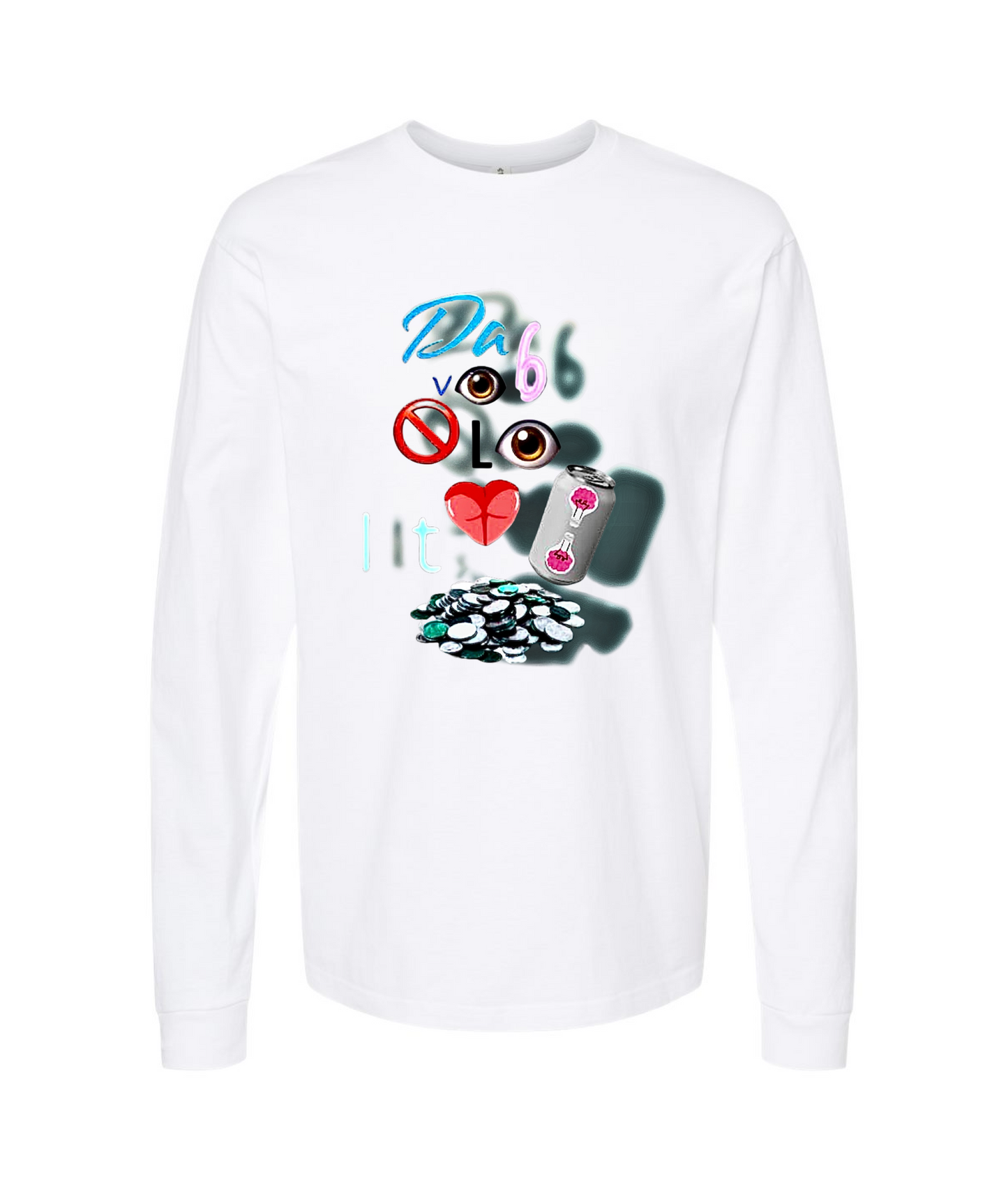 Da Vibe Shop - IT CAN CHANGE - White Long Sleeve T
